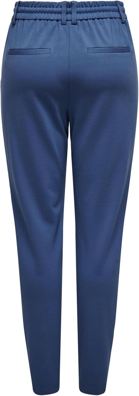 ONLY Damen Onlpoptrash Life Easy Col Pant PNT Noos Trousers XXS / 32L Ensign Blue, XXS / 32L Ensign