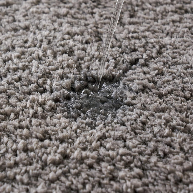 MIULEE Badematte Weiche Badteppich rutschfest Badvorleger Fussmatte Badzimmermatte Bettvorleger Flau
