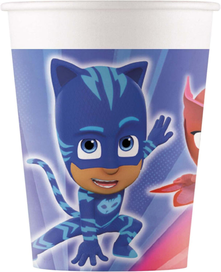 Procos DY10273868 - PJ Masks Party Set Small, Teller, Becher und Servietten, Tischdeko, Geburtstagsd