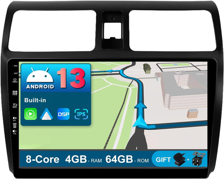 JOYX Android 10 Autoradio Passt für Suzuki Swift (2005-2016) - [4G+64G] - Eingebaut DSP/Carplay/Andr
