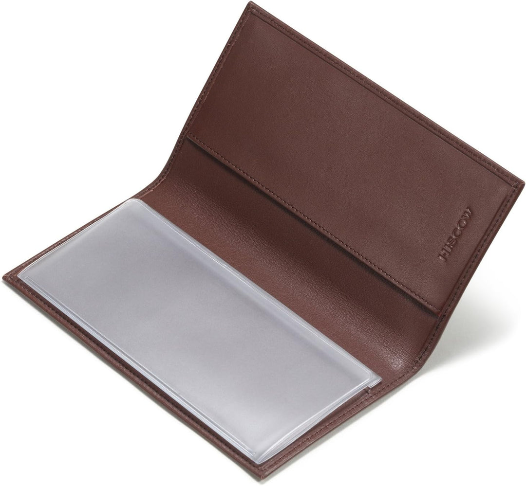 HISCOW Damen Classy Standard-scheckbuchumschlag mit kostenloser Divider - italienisch Kalbsleder ein