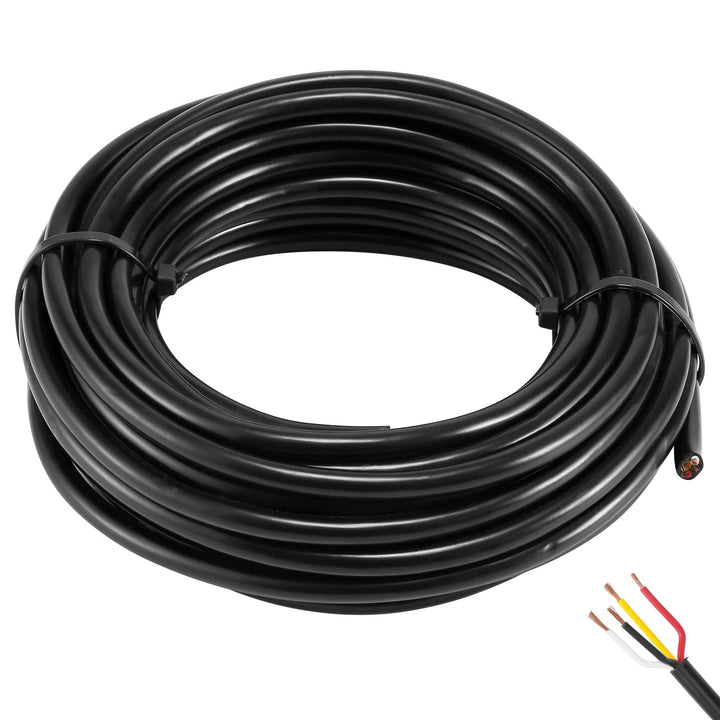 AGRISHOP Fahrzeugleitung 4 x 0,75 mm² 10M 12v 24v,Rundkabel,Automotive 4-adriges Kabel,Anhängerkabel