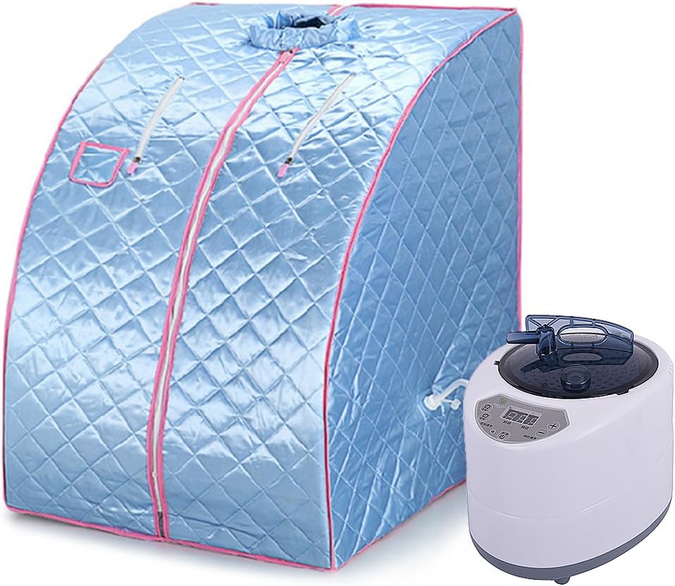 Tragbare Sauna Willowybe，Mini Dampfsauna für Zuhause，Einzel Portable Sauna Raum Kann Müdigkeit Linde