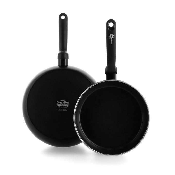 GreenPan Torino Gesunde Antihaft-Keramik Bratpfanne 2er Set, 24 cm & 28 cm, PFAS frei, Induktion, Ba