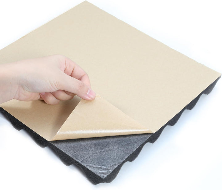 Akustikschaumstoff Schallabsorber, 24 Stück Akustikplatten Selbstklebend, Schallabsorber Wand, Schal