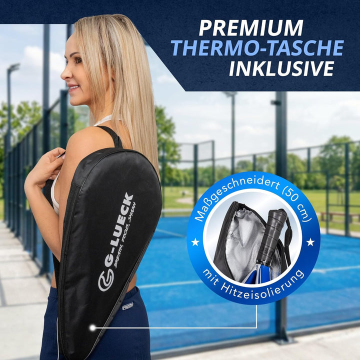 Padel Schläger Iron Hand – 3K Carbon Oberfläche & Stabiler Carbon Rahmen – Runder Padelracket für An