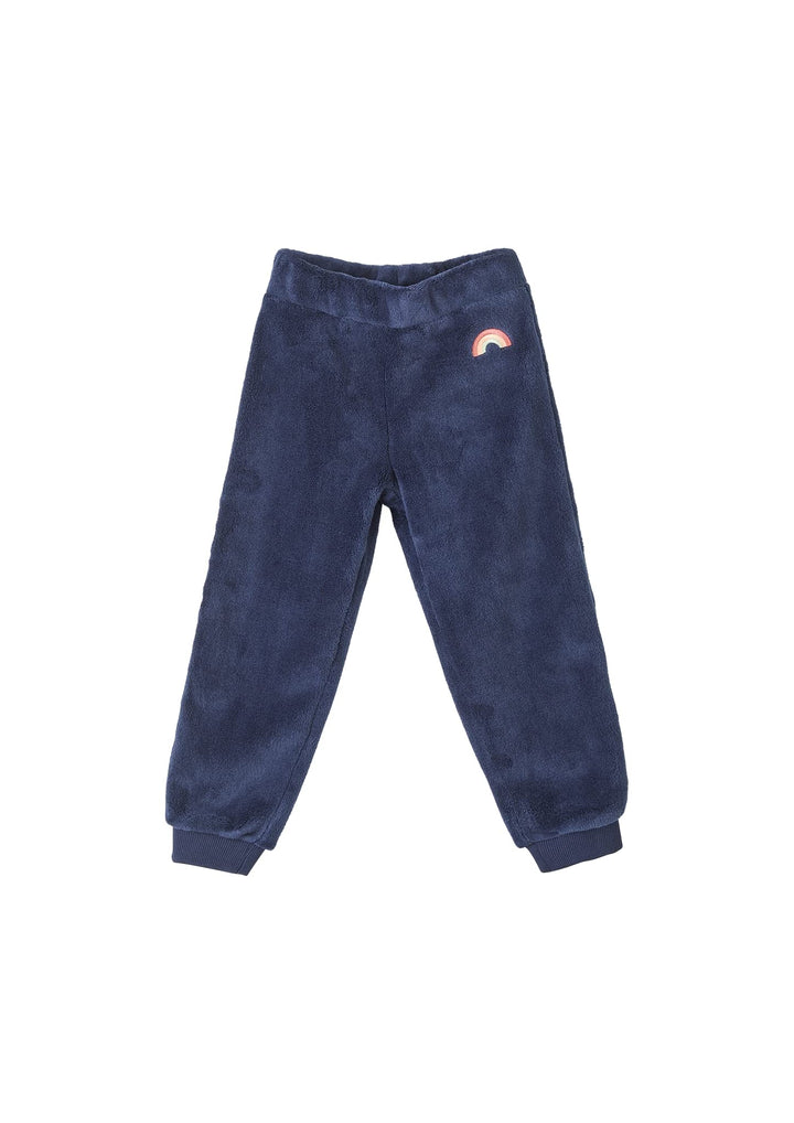 s.Oliver Mädchen Joggpant aus Teddyplüsch 122 Dark Blue, 122 Dark Blue