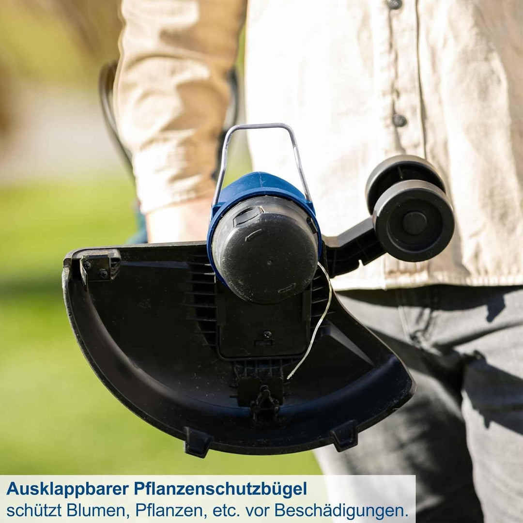 Scheppach Akku Rasentrimmer C-LT300-X | Schnittbreite 300mm | Höhenverstellung bis 270mm | Fadenläng