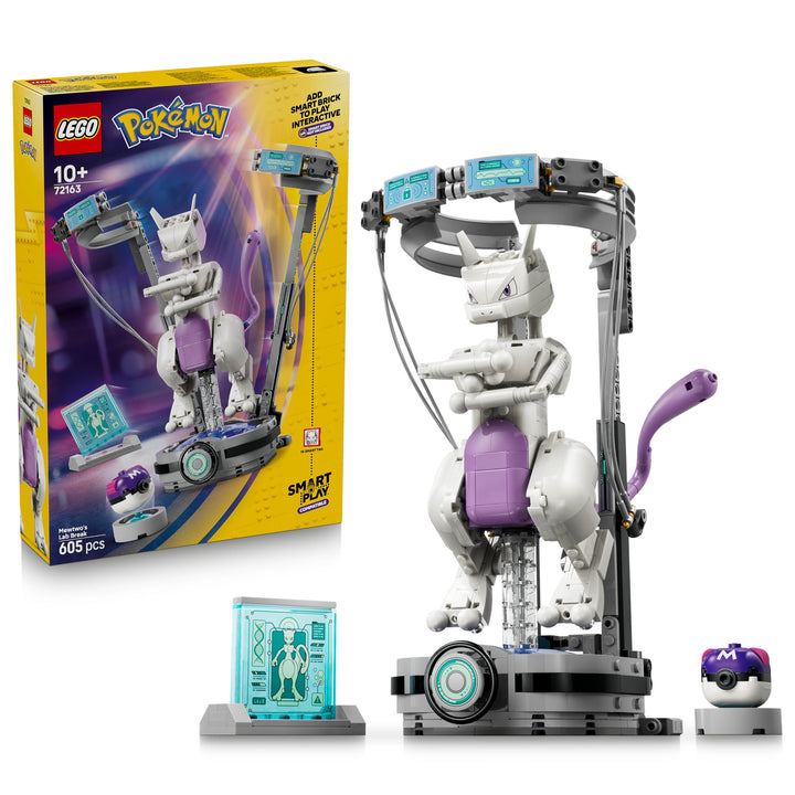 LEGO Pokémon SMART Play: Mewtwus Ausbruch aus dem Labor - kompatibles interaktives Set mit SMART Tag