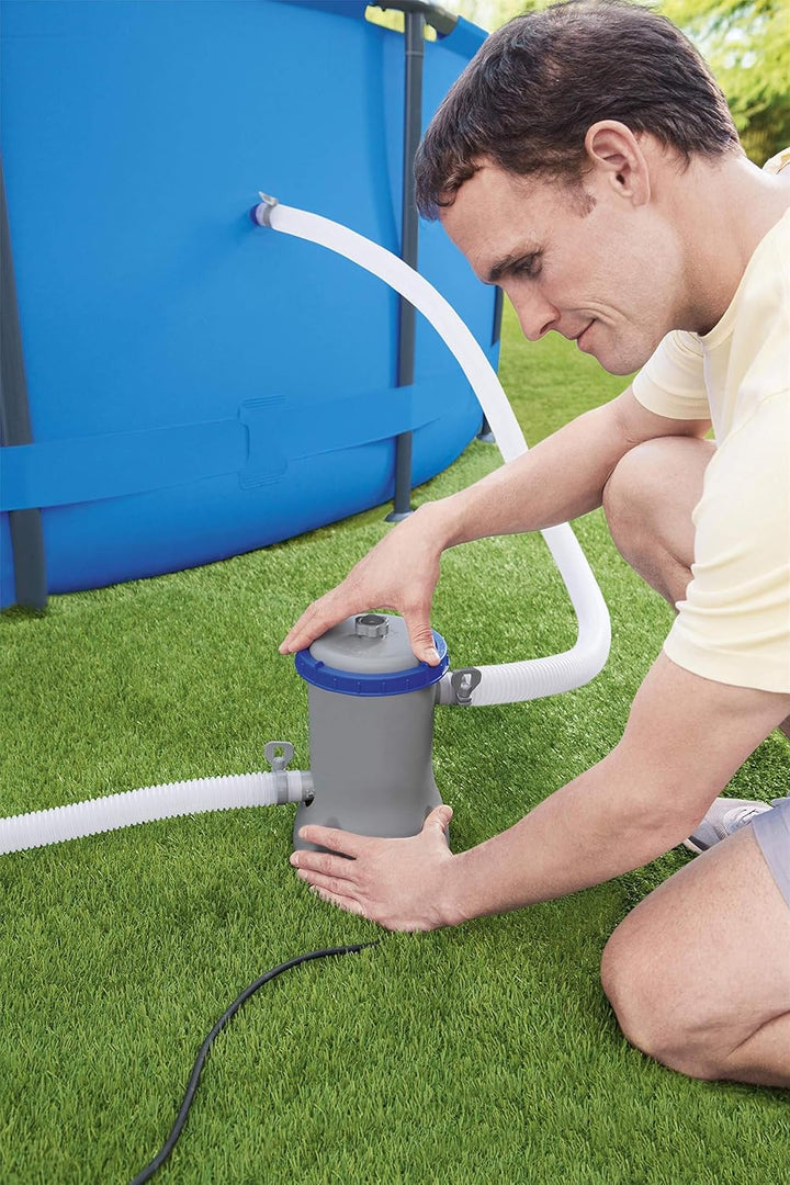Bestway Flowclear Filterpumpe 2.006 l/h, Kunststoff, Grau 2.006 l/h Single, 2.006 l/h Single