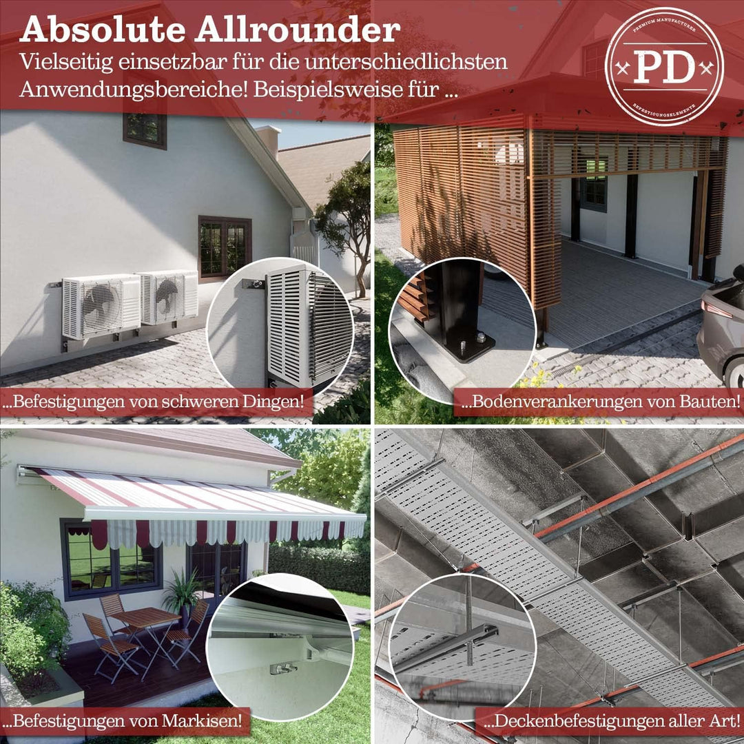 PD® Gewindestangen M12 Edelstahl A4 V4A (DIN 976 / DIN 975) | 1 Meter Gewindestab mit Regelgewinde |