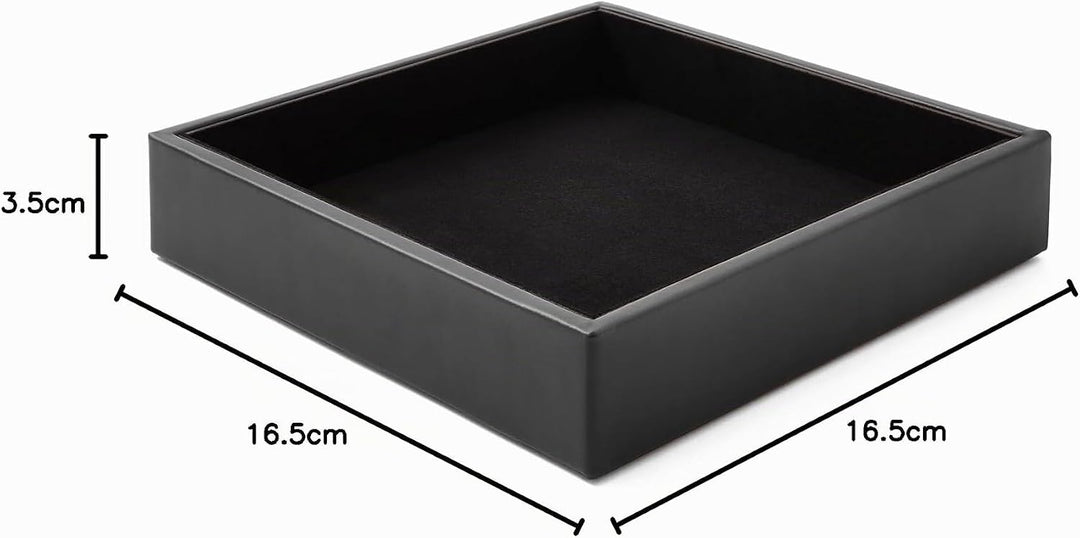 Eglooh - Minerva - Taschenleerer Leder Schwarz - Schreibtisch-Organizer mit modernem Design - Ablage