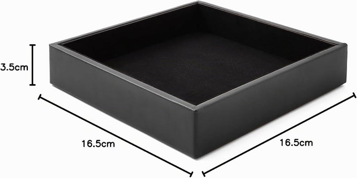 Eglooh - Minerva - Taschenleerer Leder Schwarz - Schreibtisch-Organizer mit modernem Design - Ablage