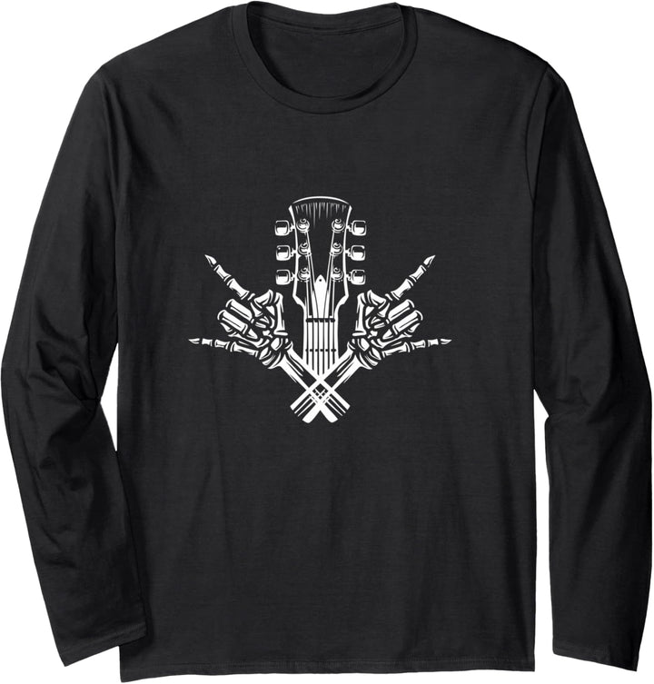 cool Rock and roll skeleton rocker Langarmshirt