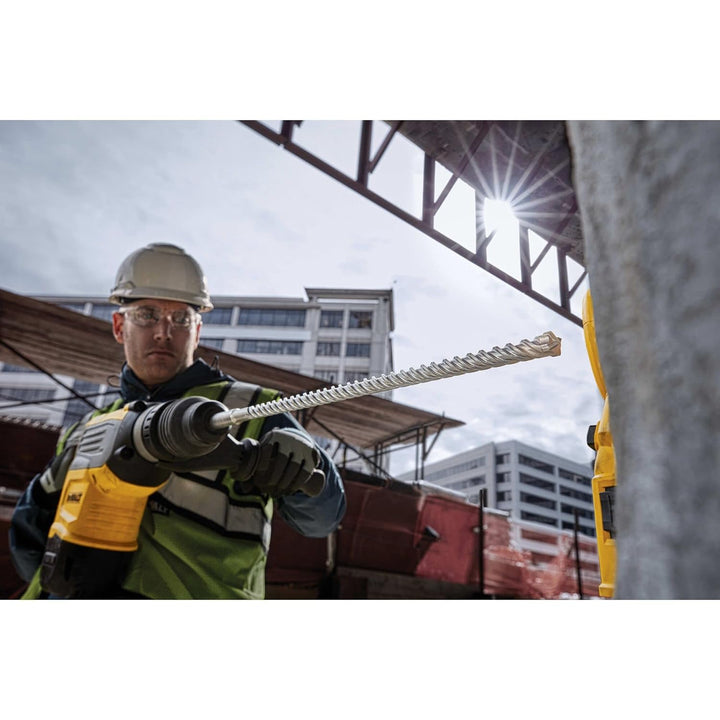 Dewalt SDS-Max Elite Hammerbohrer DT60815 (19x670x520mm, mit Vier-Schneiden-Geometrie, Vollhartmetal
