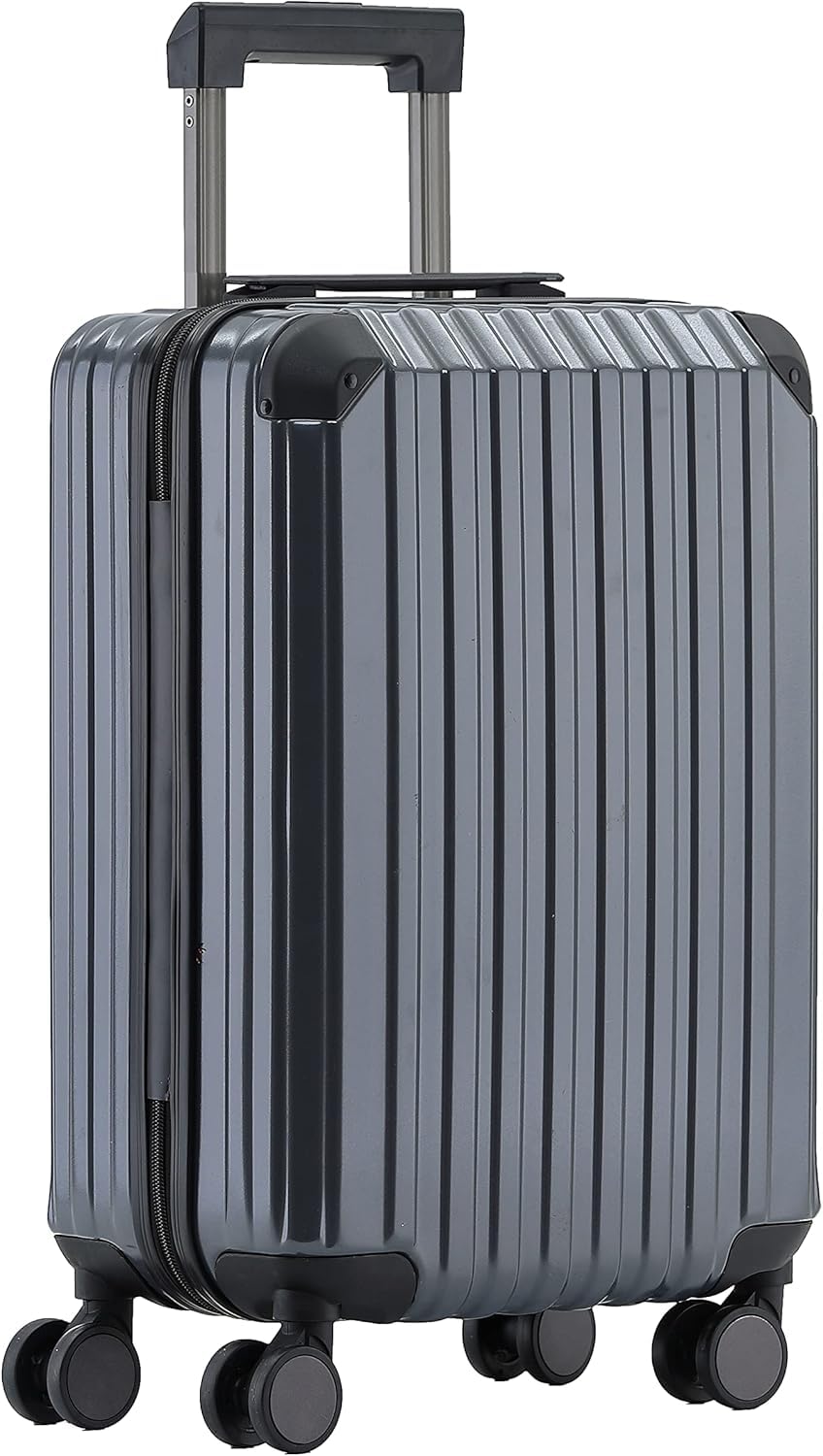 Münicase M816 TSA-Schloss, Teleskopgriff, Reisekoffer mit 4 Rollen, Hartschale, Kabinentrolley 55cm,