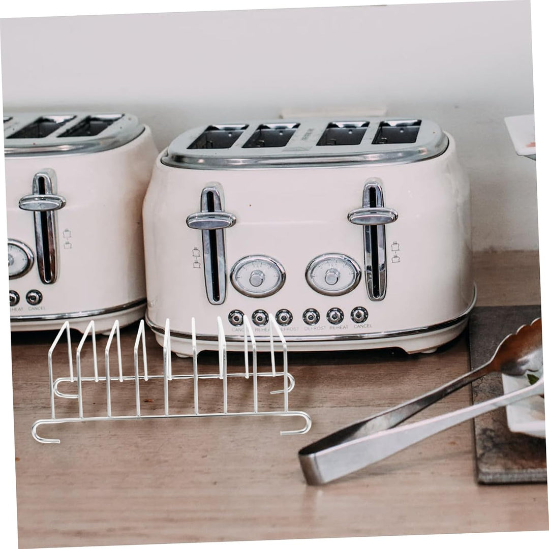 2 Stück Airfryer Zubehör aus Edelstahl Verschleissfestes und Glattes Backgestell für Toastbrot zum B