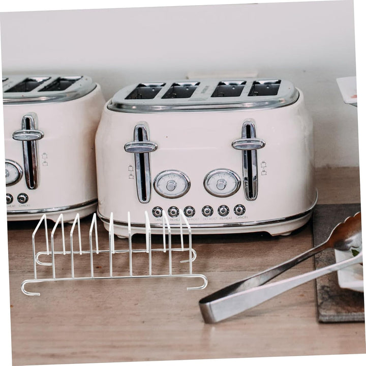 2 Stück Airfryer Zubehör aus Edelstahl Verschleissfestes und Glattes Backgestell für Toastbrot zum B