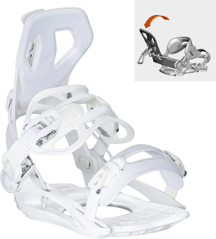 Airtracks Damen Snowboard-Set High M Carbon Rocker + Bindung Master W Fastec + Boots + Sb Bag 140 14
