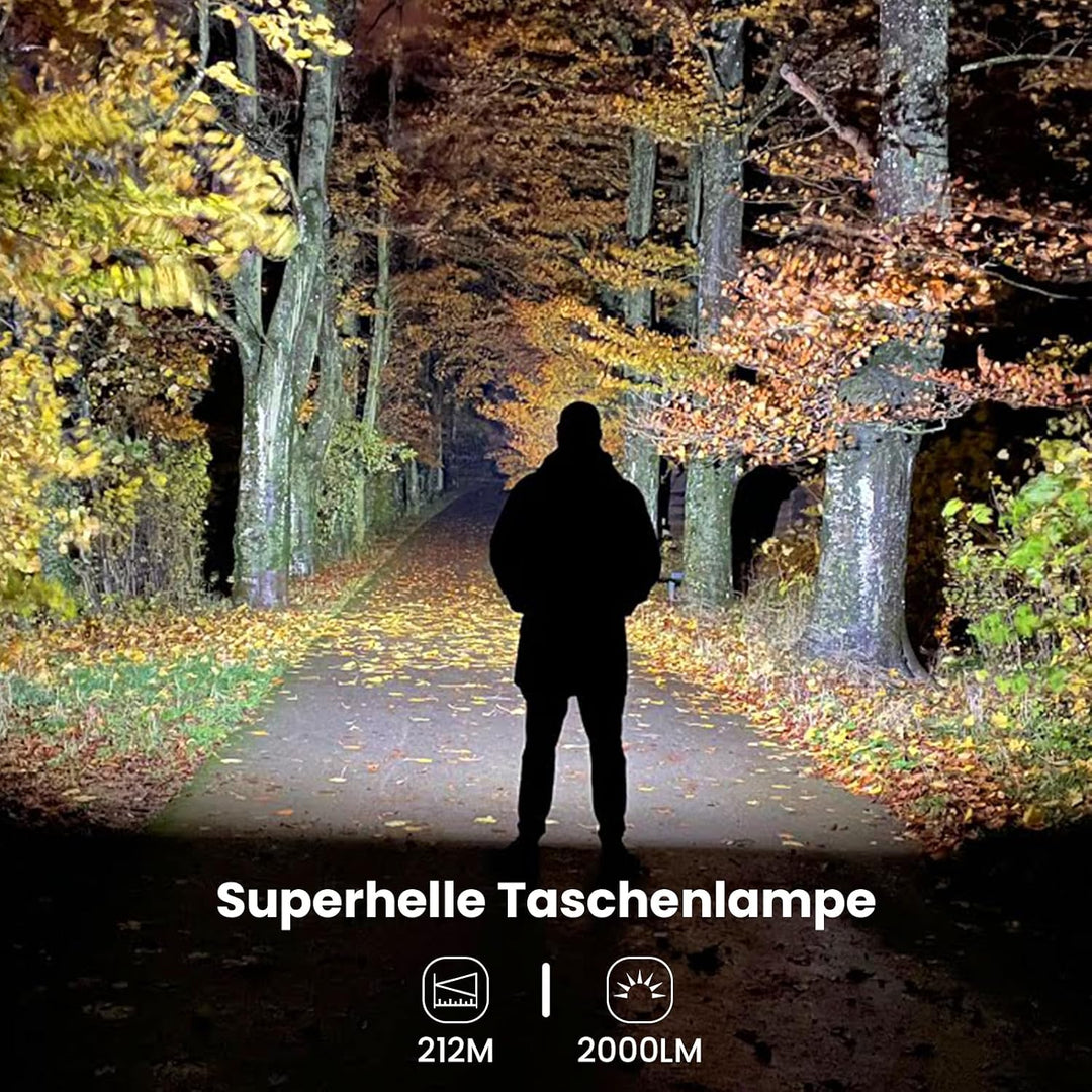Sofirn HS40 Led Kopflampe mit 2000 Lumen, Typ C Charge Led Stirnlampe Taschenlampe mit 8 Helligkeits