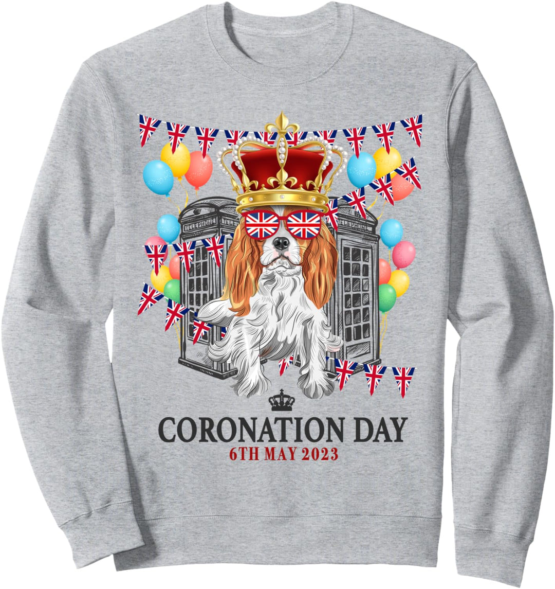Kings Coronation Memorabilia Ideen für Frauen & Union Jack Sweatshirt