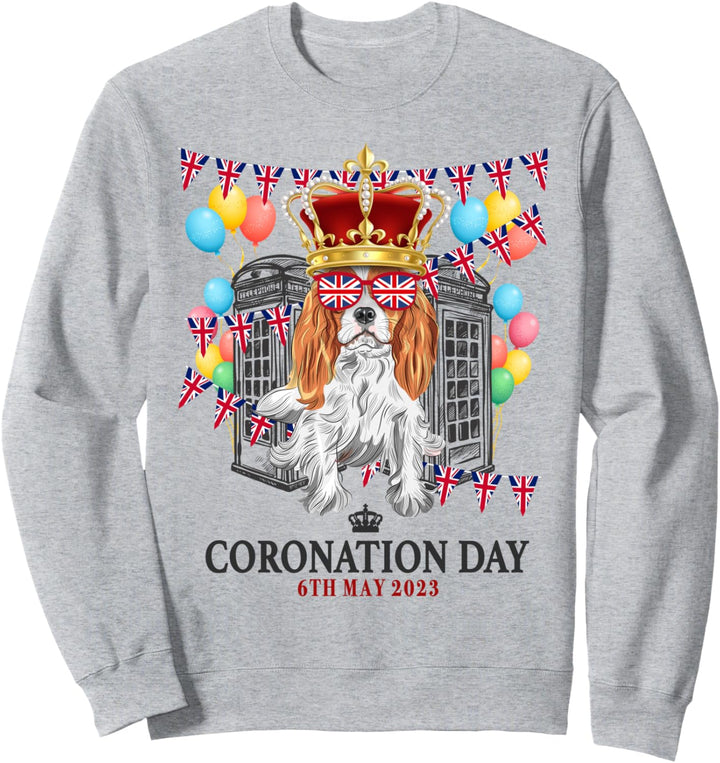 Kings Coronation Memorabilia Ideen für Frauen & Union Jack Sweatshirt