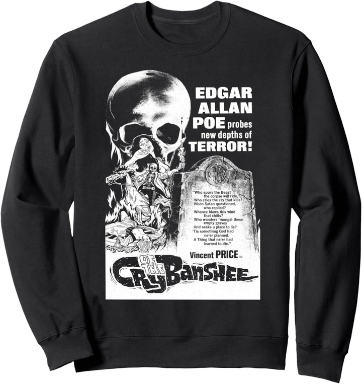 Blackcraft Edgar Allan Poe Cry of the Banshee Dark Horror Sweatshirt