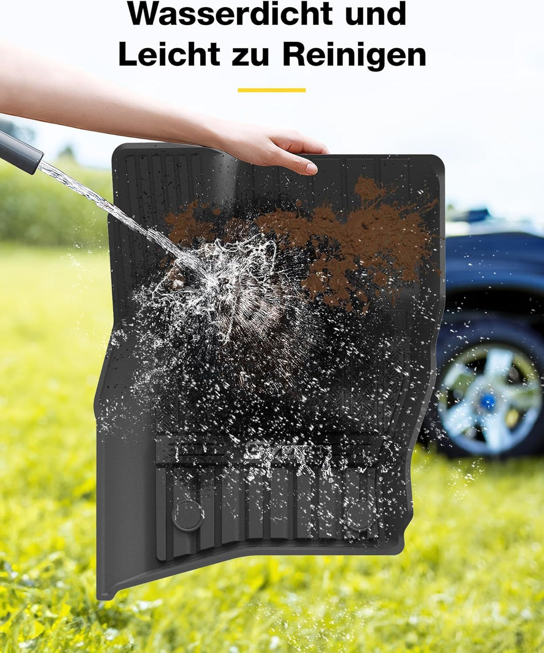 3W Fussmatten und Kofferraumwanne für Land Rover Defender 130 L663 2020-2026, TPE Allwetter Massgesc