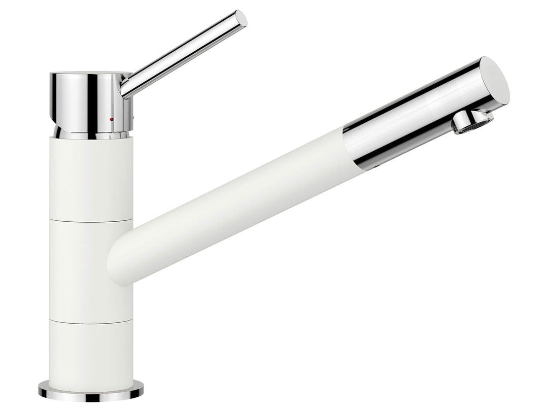 BLANCO KANO | Küchenarmatur in silgranitweiss/chrom | Hochdruck | Rückflussverhinderer | Keramik Kar
