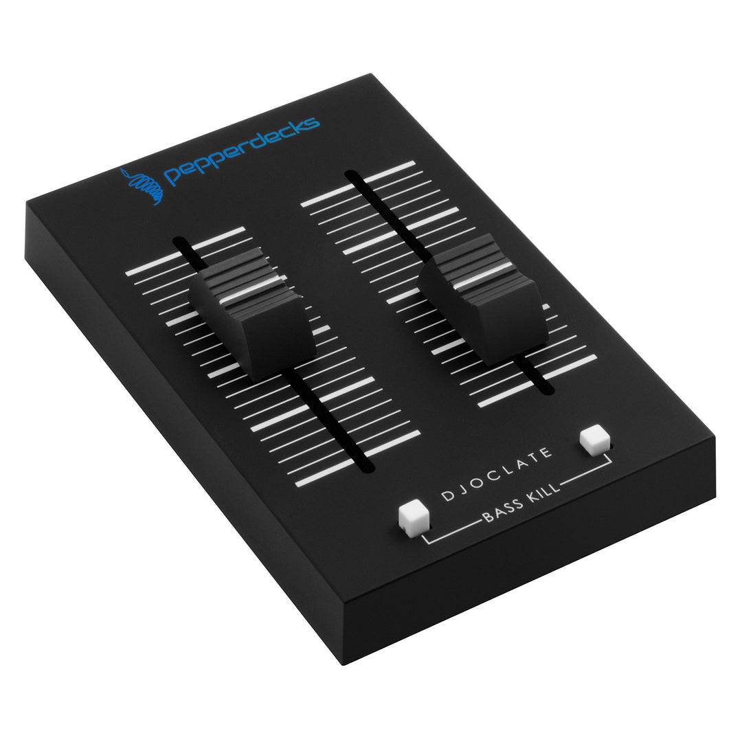 Pepperdecks DJOCLATE Pocket Size Mischpult (2 Kanäle, Bass Kill, Tasche, 2x Kabel) Single, Single