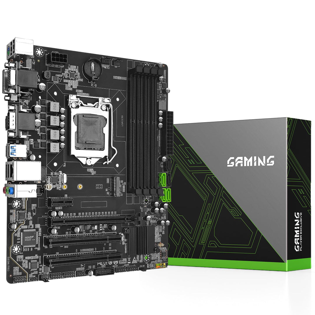 SHANGZHAOYUAN B85M PRO Mainboard LGA 1150 Micro ATX Gaming Motherboard für Intel Core i7/i5/i3/Penti