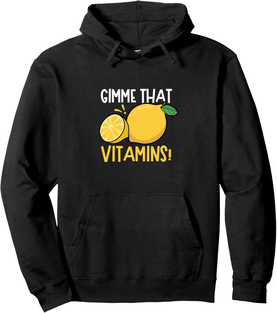 Gimme Vitamins Citrusfrüchte Sommer Zitrone Pullover Hoodie