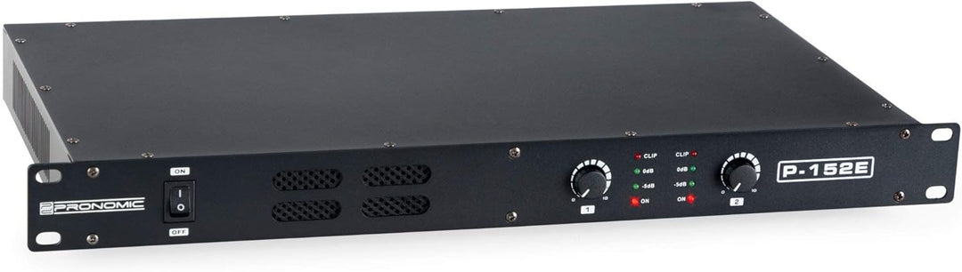 Pronomic P-152E MKII Endstufe - 2-Kanal Endstufe - Leistung RMS/4 Ohm: 2x 150 Watt - Besonders geeig