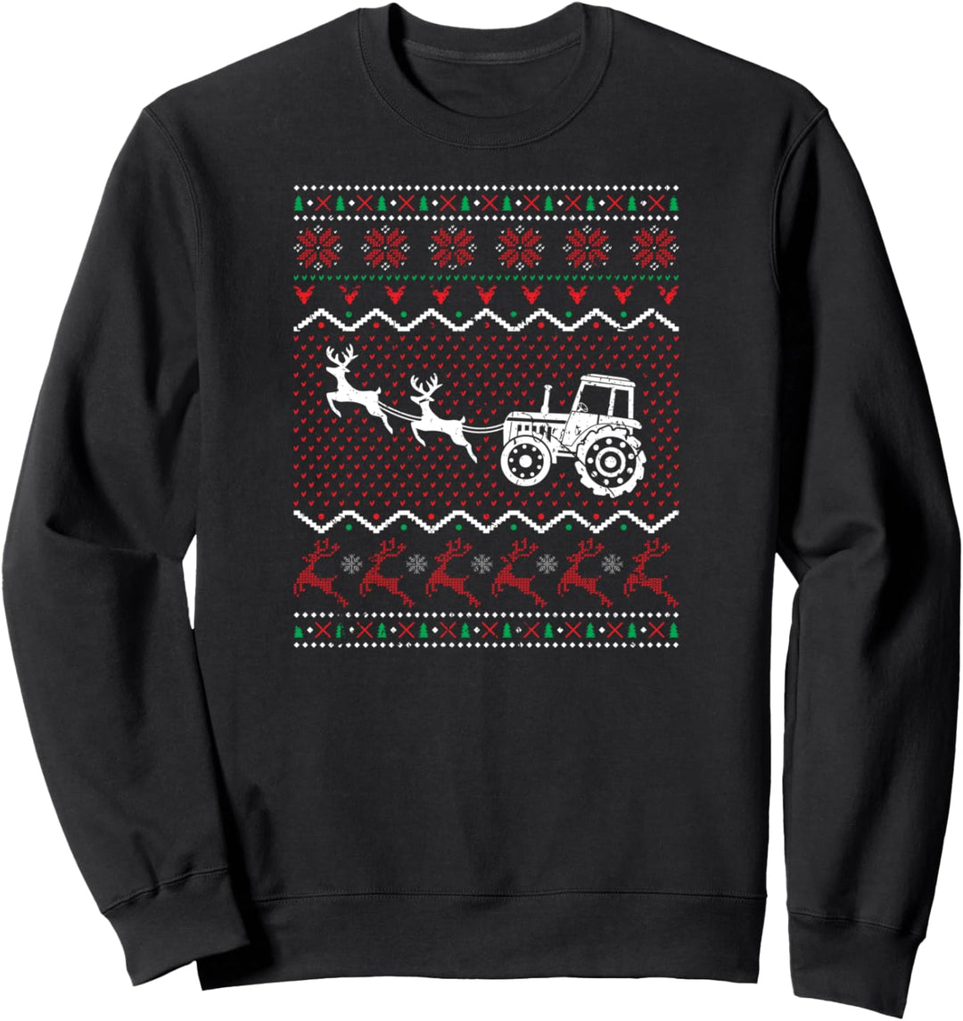 Weihnachten Landwirt Traktor Ugly Christmas Sweatshirt