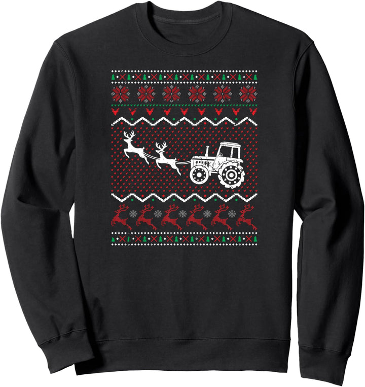 Weihnachten Landwirt Traktor Ugly Christmas Sweatshirt