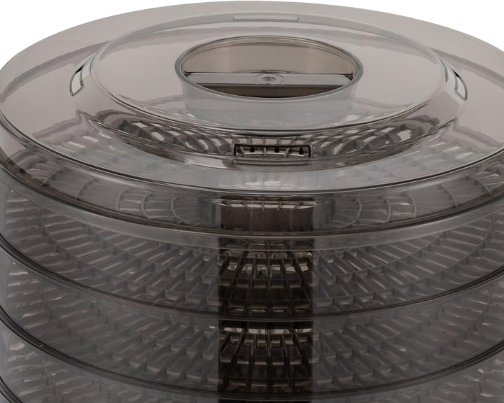 Dörrgerät für Lebensmittel Dehydrator Temperaturkontrolle Fleisch Frucht Gemüsetrockner mit 5 Einleg