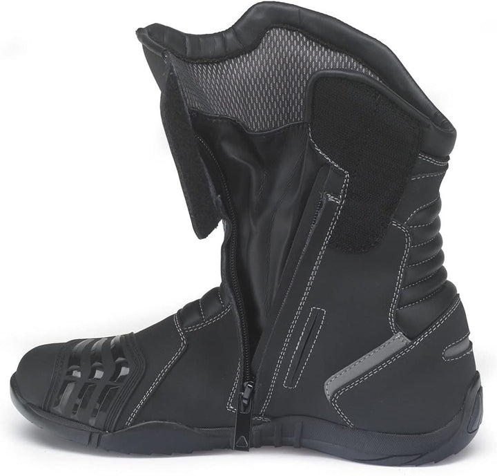 Kochmann Zyklon wasserdichte Motorradstiefel, schwarz, 45 45 EU Schwarz, 45 EU Schwarz
