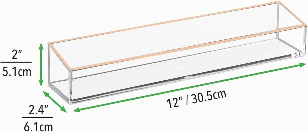 mDesign Kosmetik Organizer – Aufbewahrungsbox für Lippenstift, Lidschatten, Pinsel &amp; Co. – Schminkau