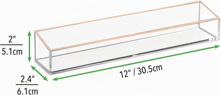 mDesign Kosmetik Organizer – Aufbewahrungsbox für Lippenstift, Lidschatten, Pinsel &amp; Co. – Schminkau