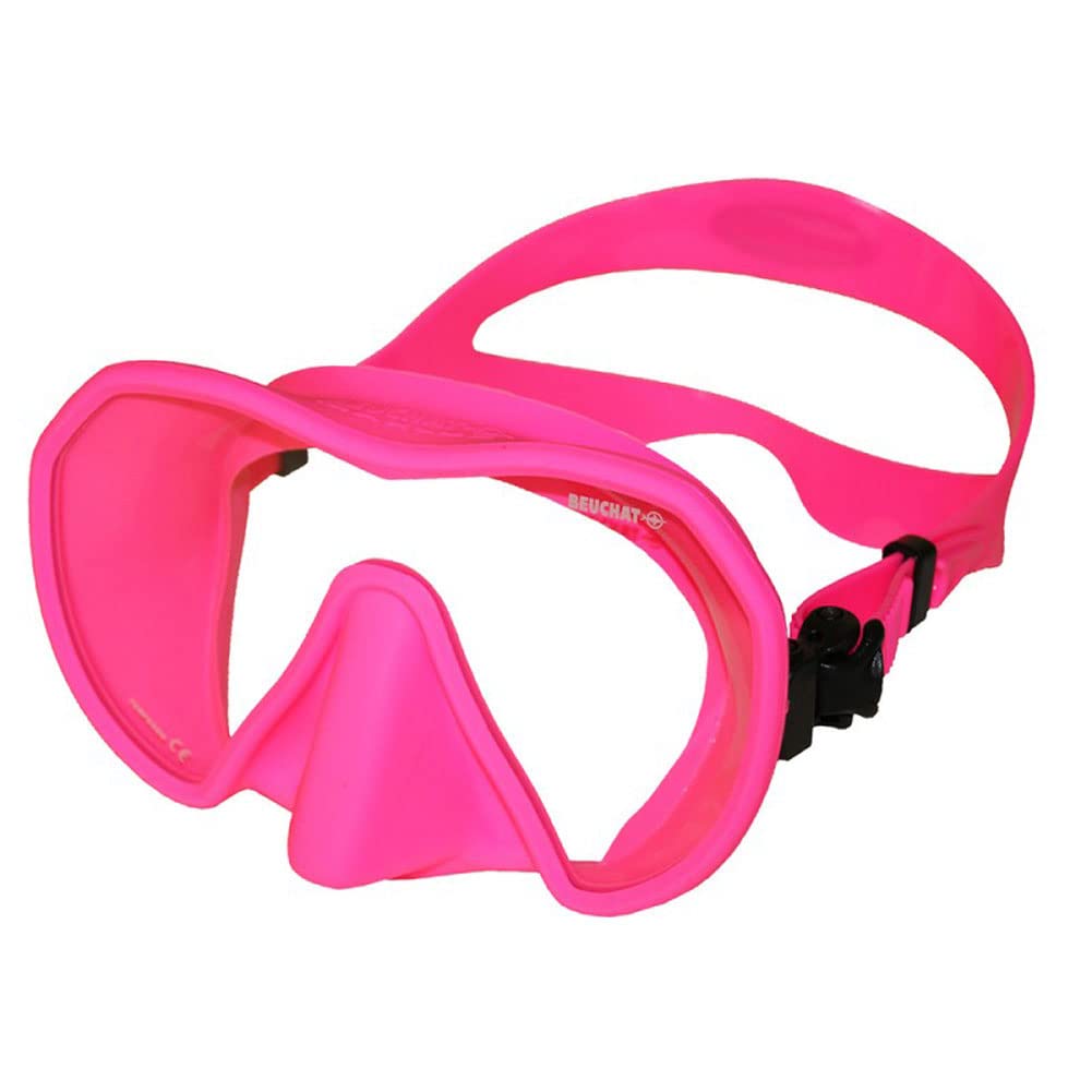 BEUCHAT Unisex-Adult Maxlux S Diving Mask Einheitsgrösse pink/rosa, Einheitsgrösse pink/rosa