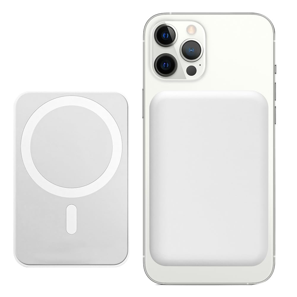 Flintronic Magnetic Battery, 5000mAh Wireless Magnetische Powerbank,Magnetische Kabellose Powerbank,