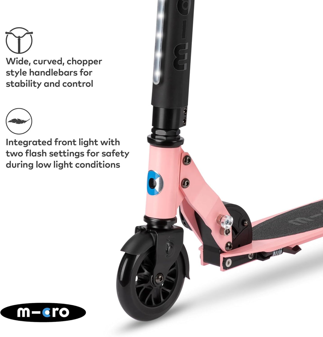 MICRO Unisex Jugend Spirite Deluxe Scooter Einheitsgrösse Neon Rose, Einheitsgrösse Neon Rose