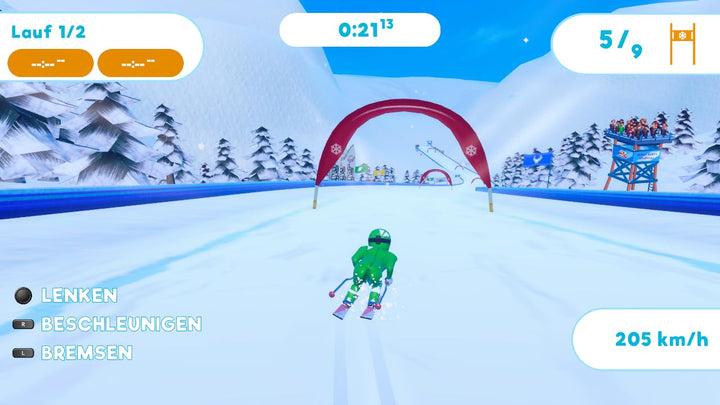 Winter Games Challenge - 8 Sportarten - Snowboard, Alpin, Riesenslalom, Skispringen, Curling, Rennro