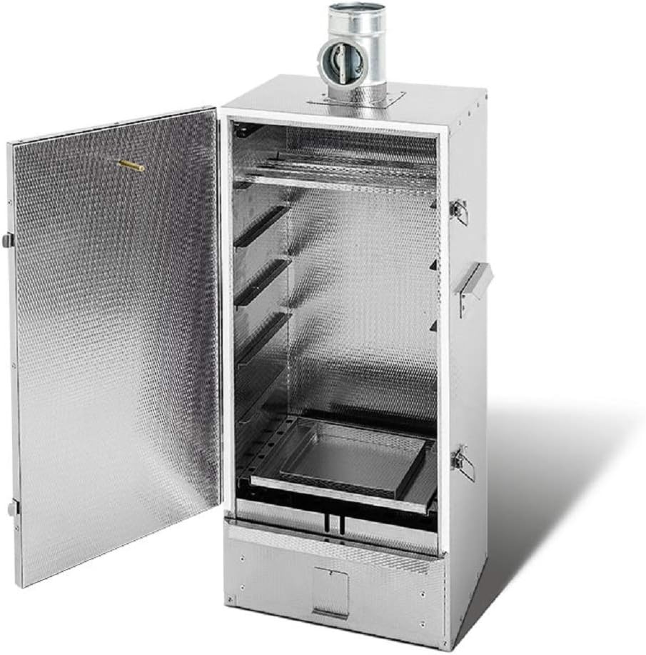 SMOKI: ISOLIERTER Räucherofen 85x39x33cm aus V2A-Edelstahl