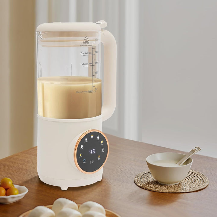 Sojamilchmaschine, 1,4 l, automatische Pflanzenmilchmaschine, mit LED-Touchscreen und Griff, stabile