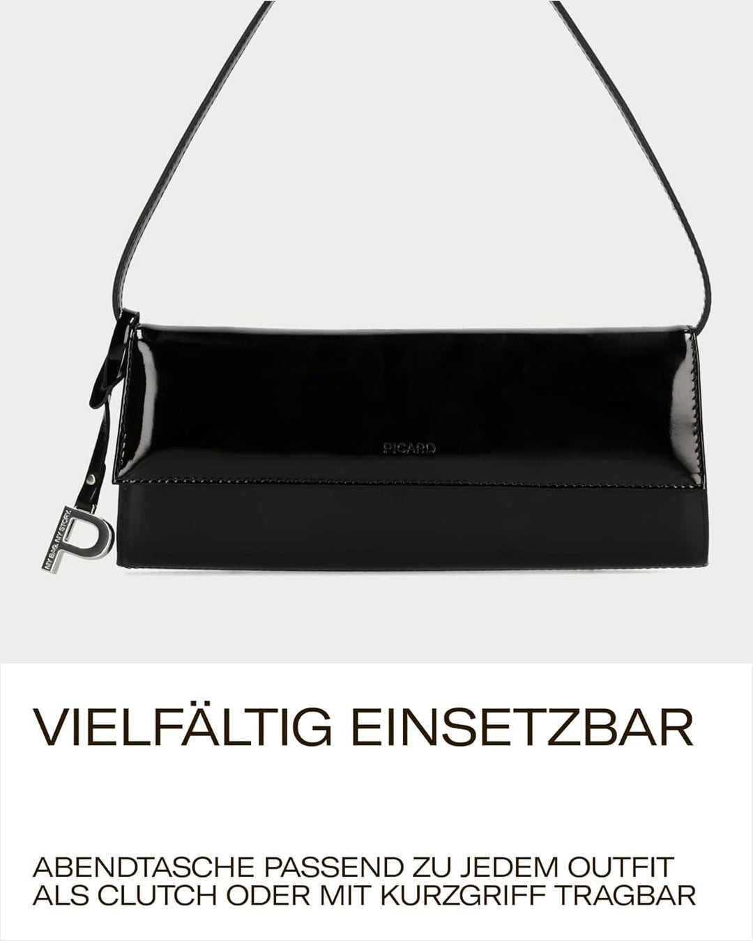 Picard Damen Abendtasche AUGURI aus Rindsleder Klein, 0 | mit Magnetverschluss | Abendtasche | Abend