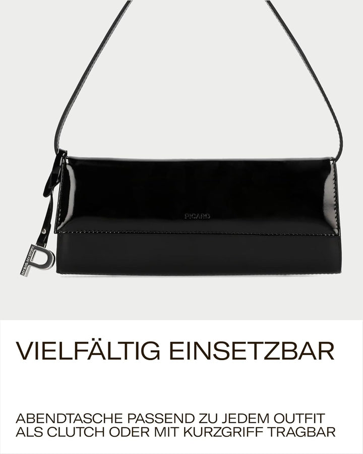 Picard Damen Abendtasche AUGURI aus Rindsleder Klein, 0 | mit Magnetverschluss | Abendtasche | Abend