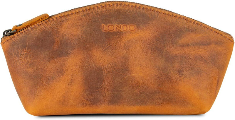 LONDO Handtasche aus echtem Leder, vielseitig einsetzbar, Gondel-Stil, Unisex Camel, Camel