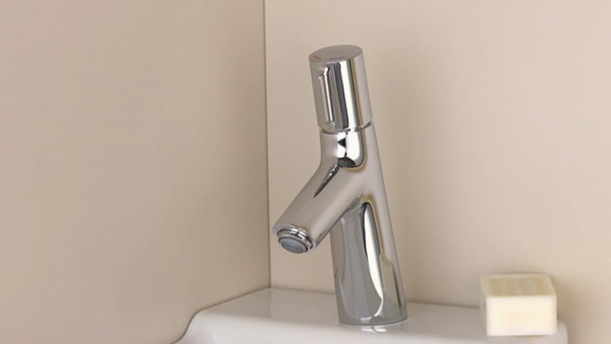 hansgrohe Wasserhahn Talis Select S (Armatur mit Auslauf Höhe 80mm und Zugstangen-Ablaufgarnitur) Ch