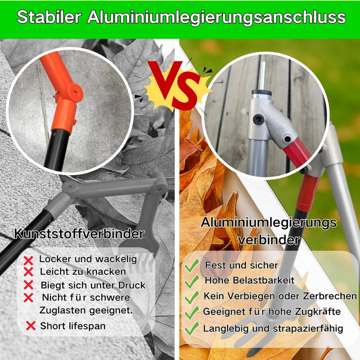 BeGrit Dachrinnenreiniger Dachrinnen Reiniger 3m Ausziehbar Teleskopstiel mit Dachrinnenschaufel ent